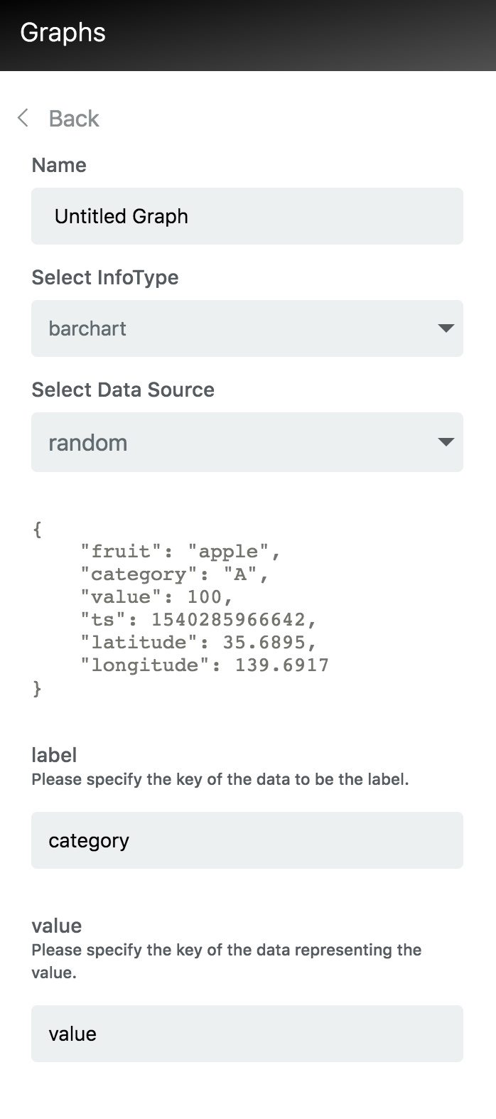 Select random data source